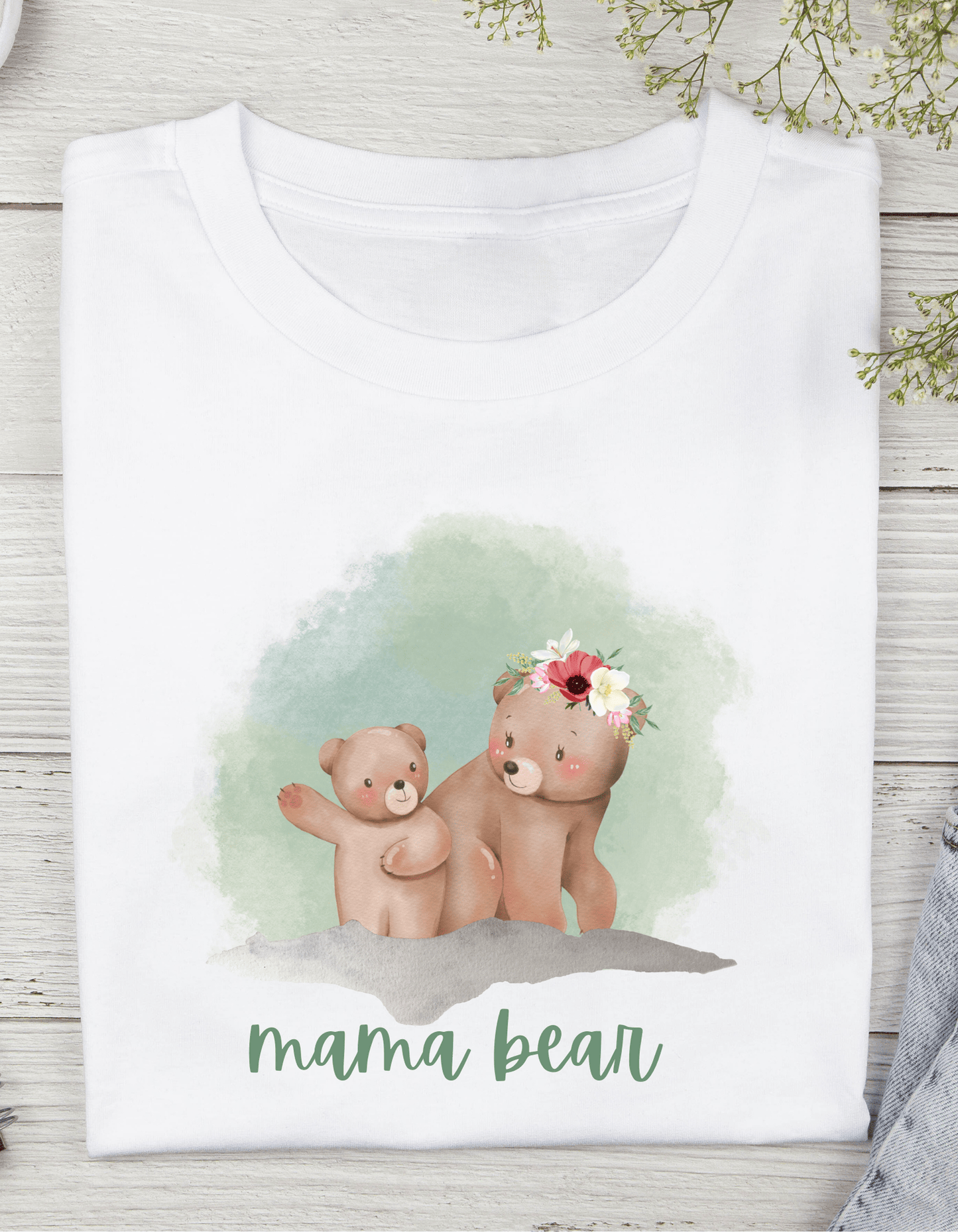Family T-Shirt Set with Bear Designs
