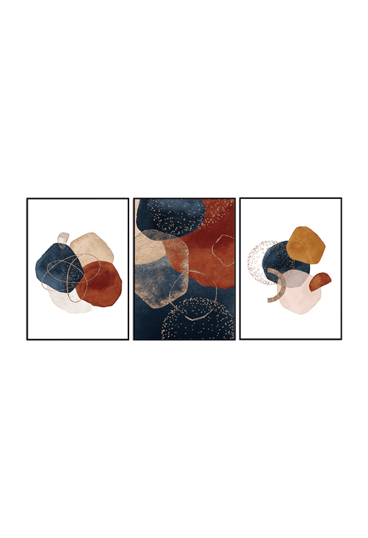 CP017 Nordic Abstract Pattern Canvas Prints Wall Decor