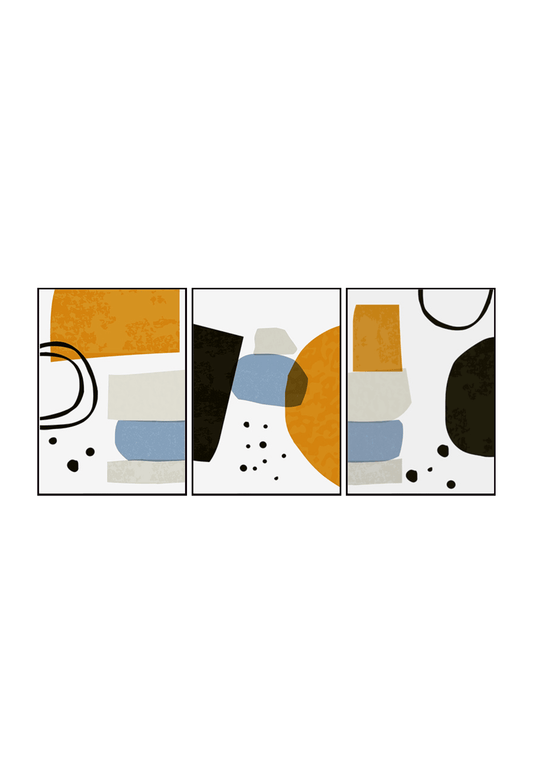 CP013 Nordic Abstract Pattern Canvas Prints Wall Decor