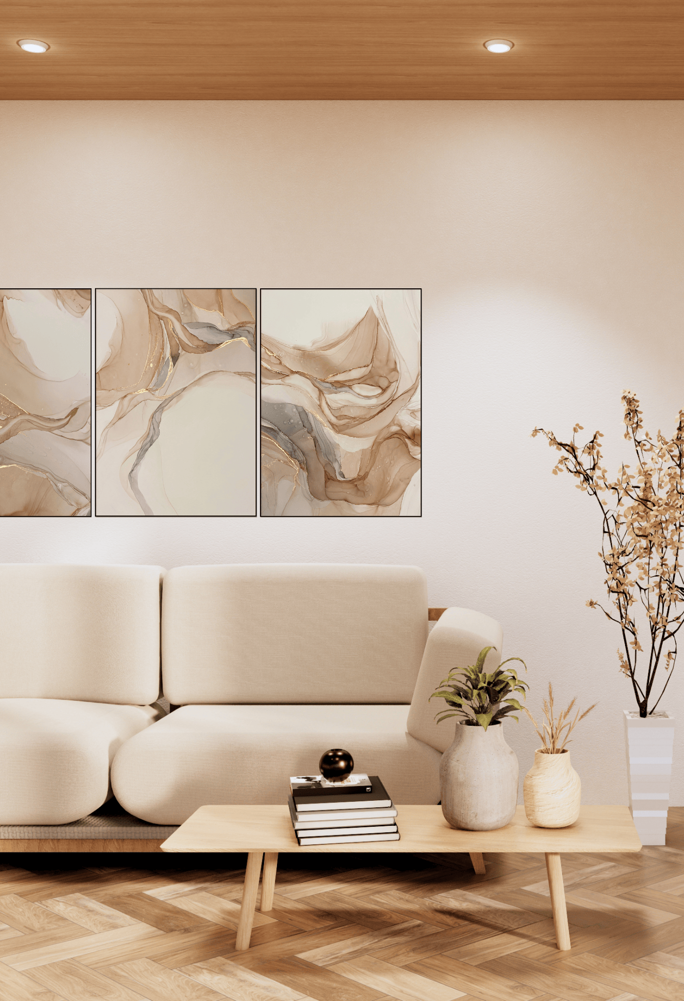 CP140 Marble-Pattern Canvas Prints Wall Decor