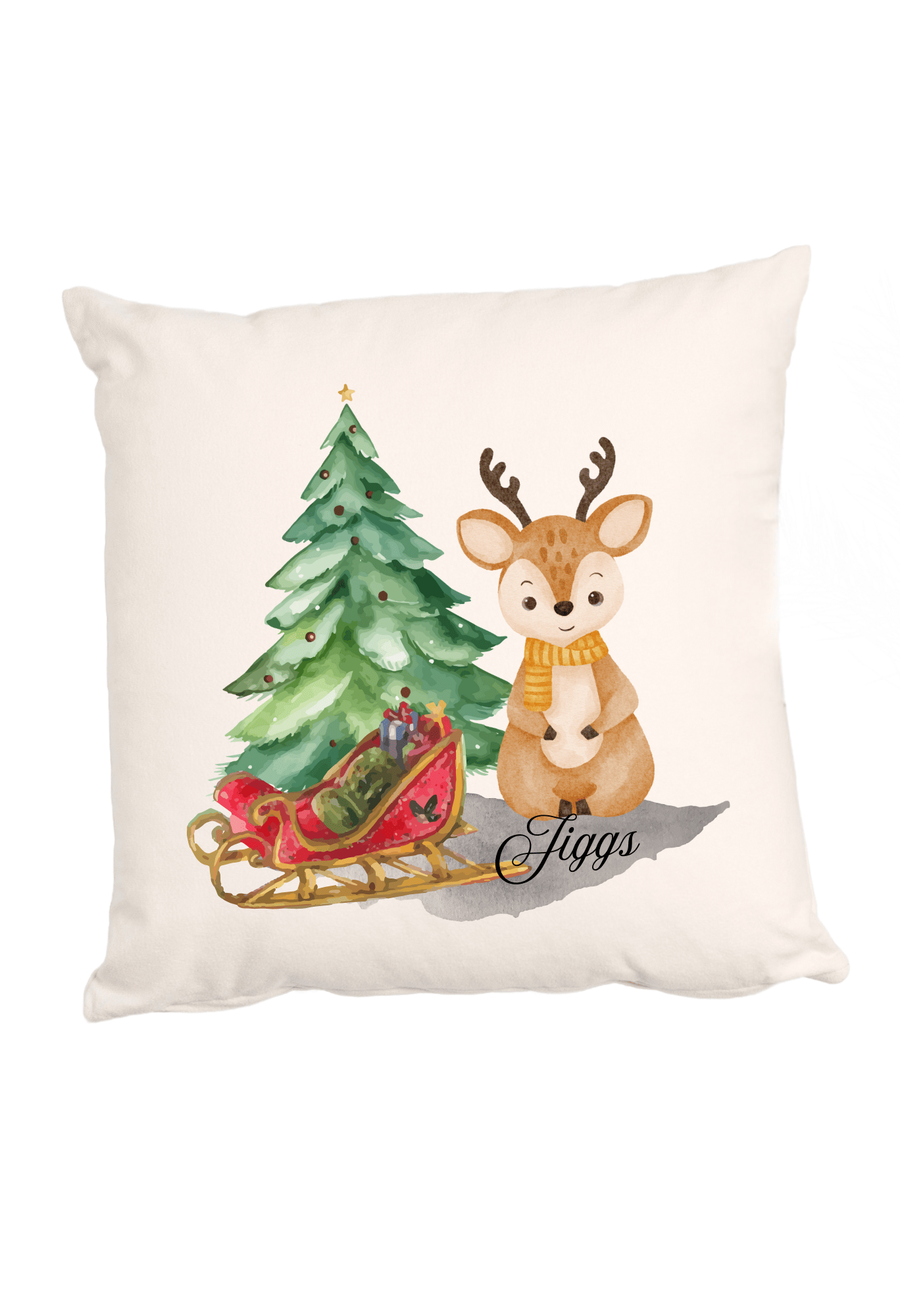 Personalized Christmas Cushion Covers for Each Family Member (Pillow Insert Not Included)
