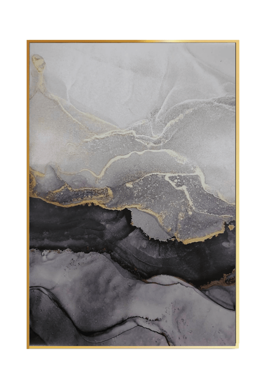 CP073 Gray Abstract Design Canvas Print Wall Decor)