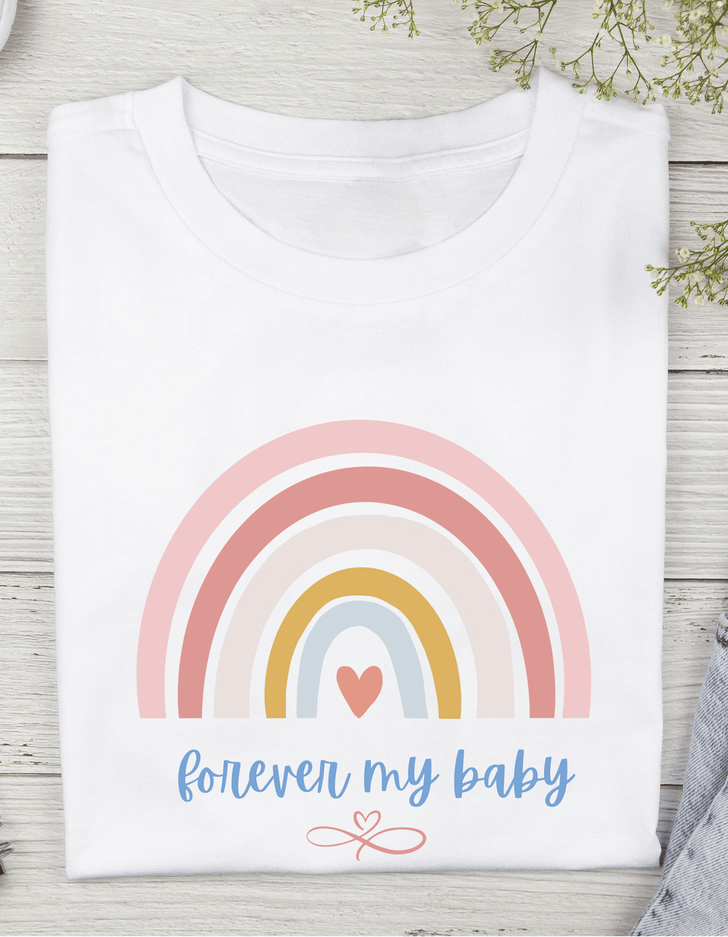 Mom and Daughter Rainbow Family T-Shirt Set