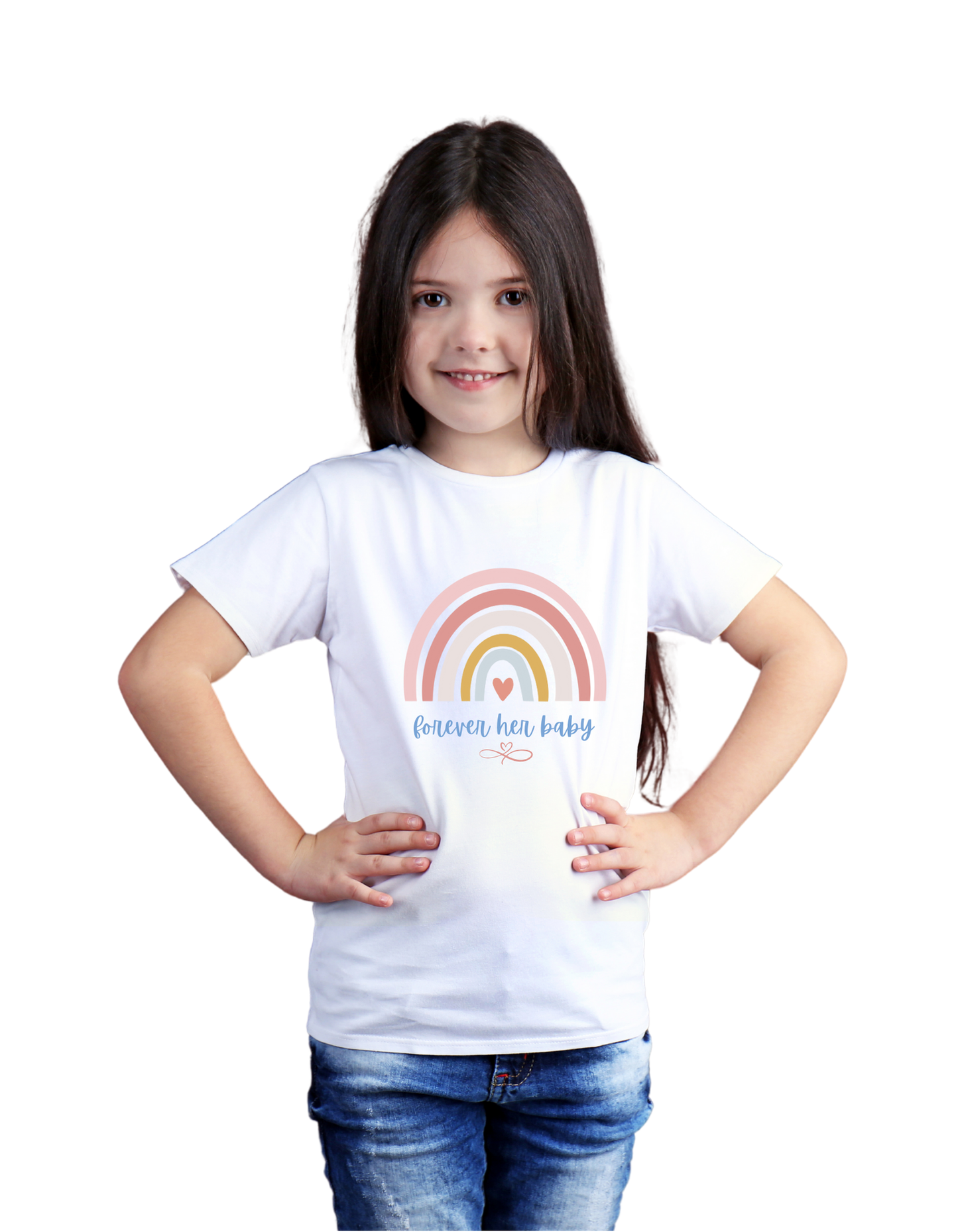 Mom and Daughter Rainbow Family T-Shirt Set