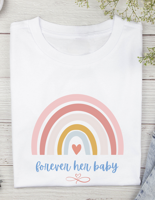 Mom and Daughter Rainbow Family T-Shirt Set
