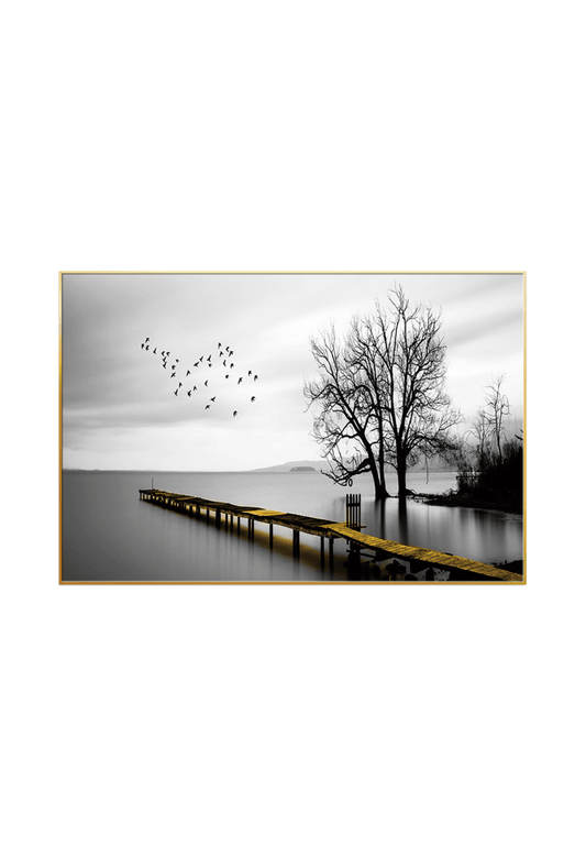 CP083 Black and White Landscape Canvas Print Wall Decor