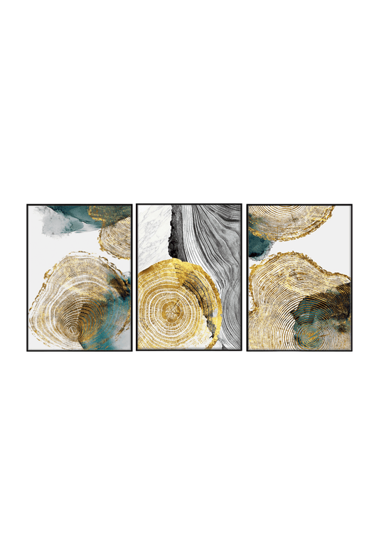 CP002 Abstract Tree Ring Canvas Prints Wall Decor