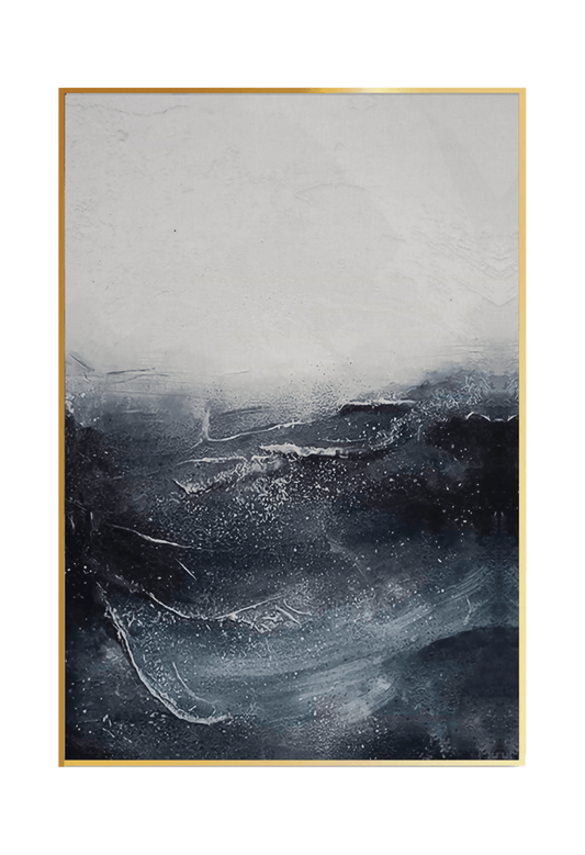 CP066 Blue Abstract Design Canvas Print Wall Decor