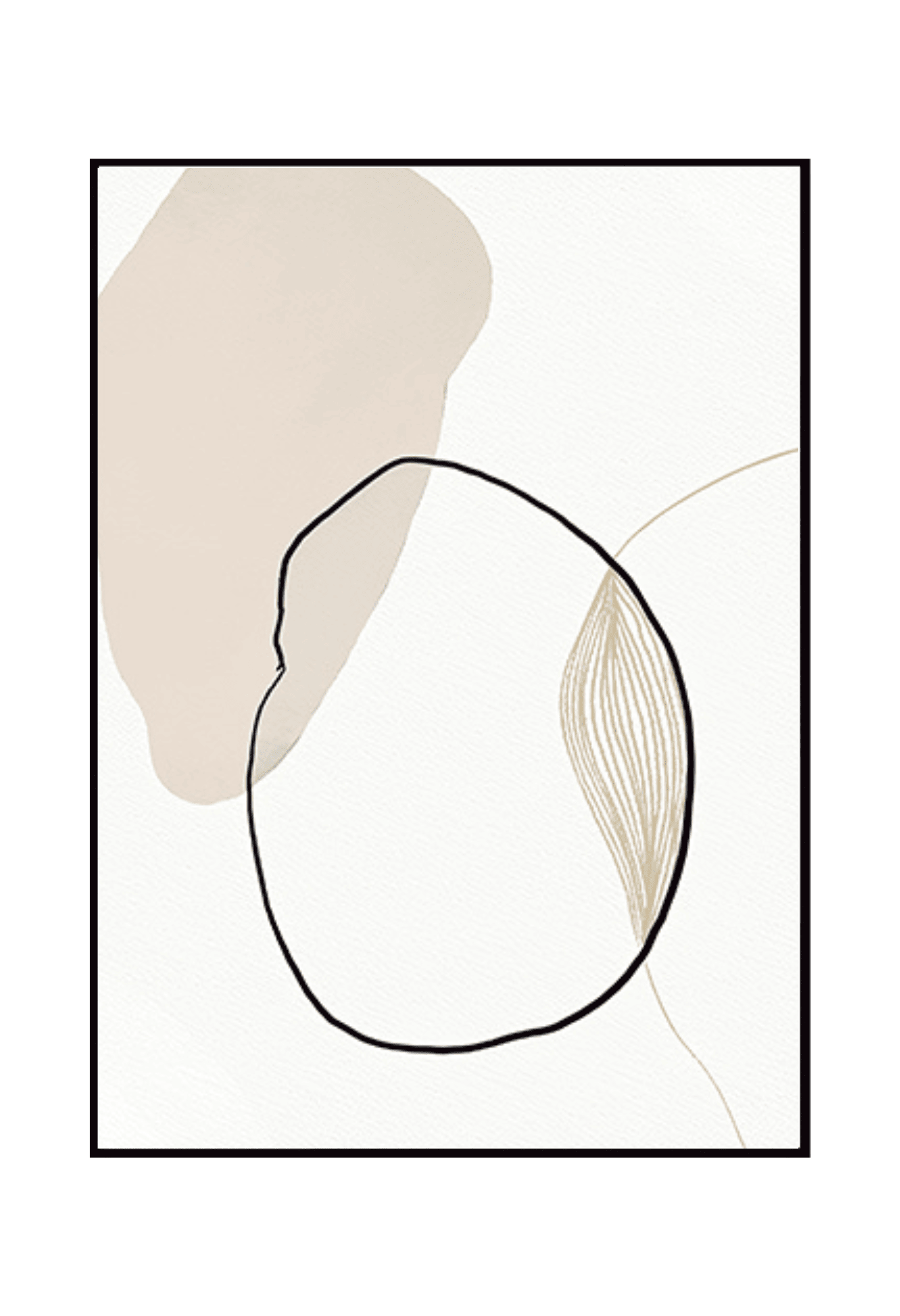 CP014 Nordic Abstract Pattern Canvas Prints in Brown and Beige Shades Wall Decor