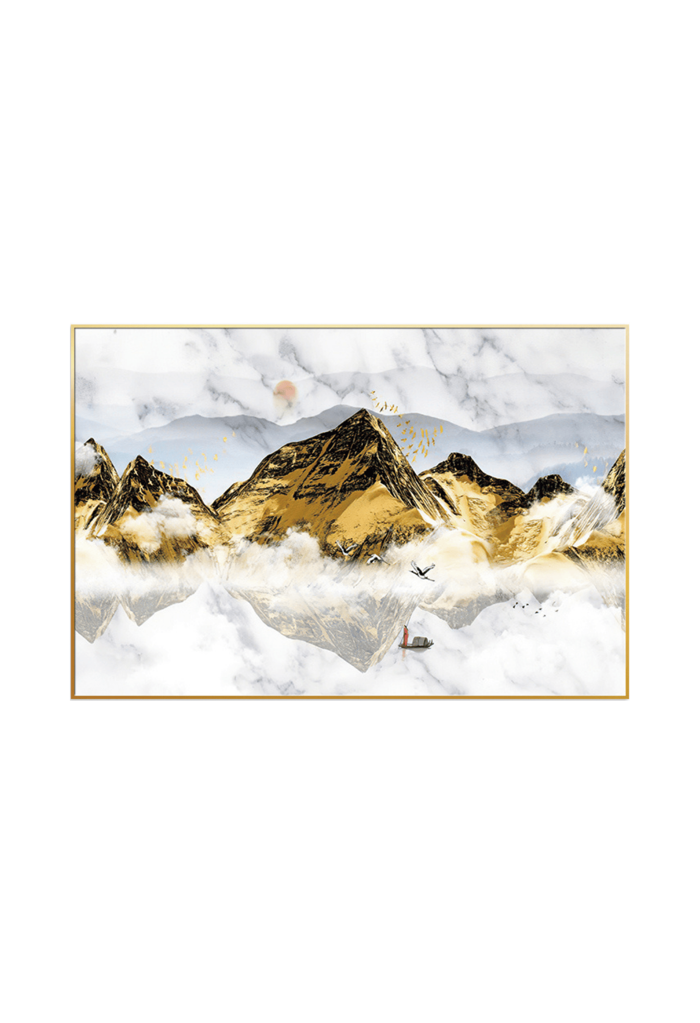 CP084 Black and Yellow Landscape Canvas Print Wall Decor