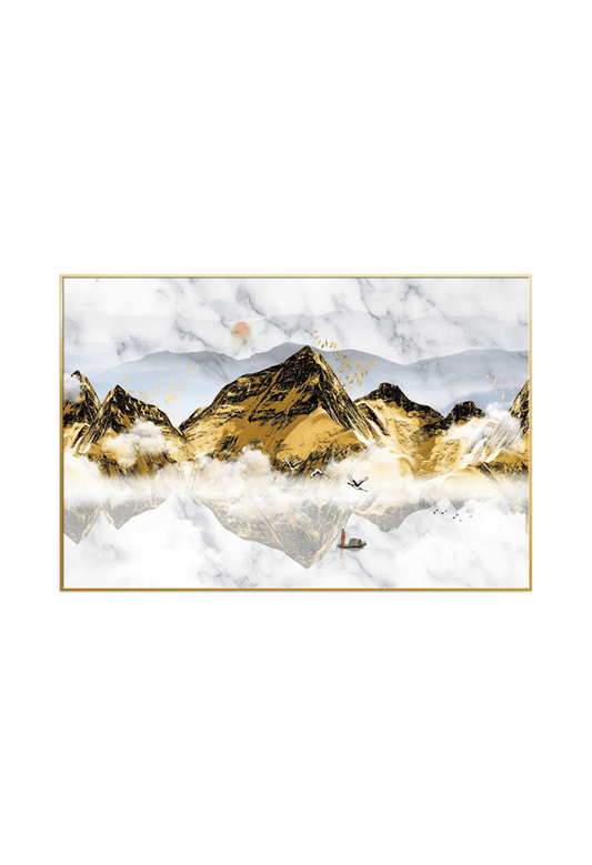 CP084 Black and Yellow Landscape Canvas Print Wall Decor