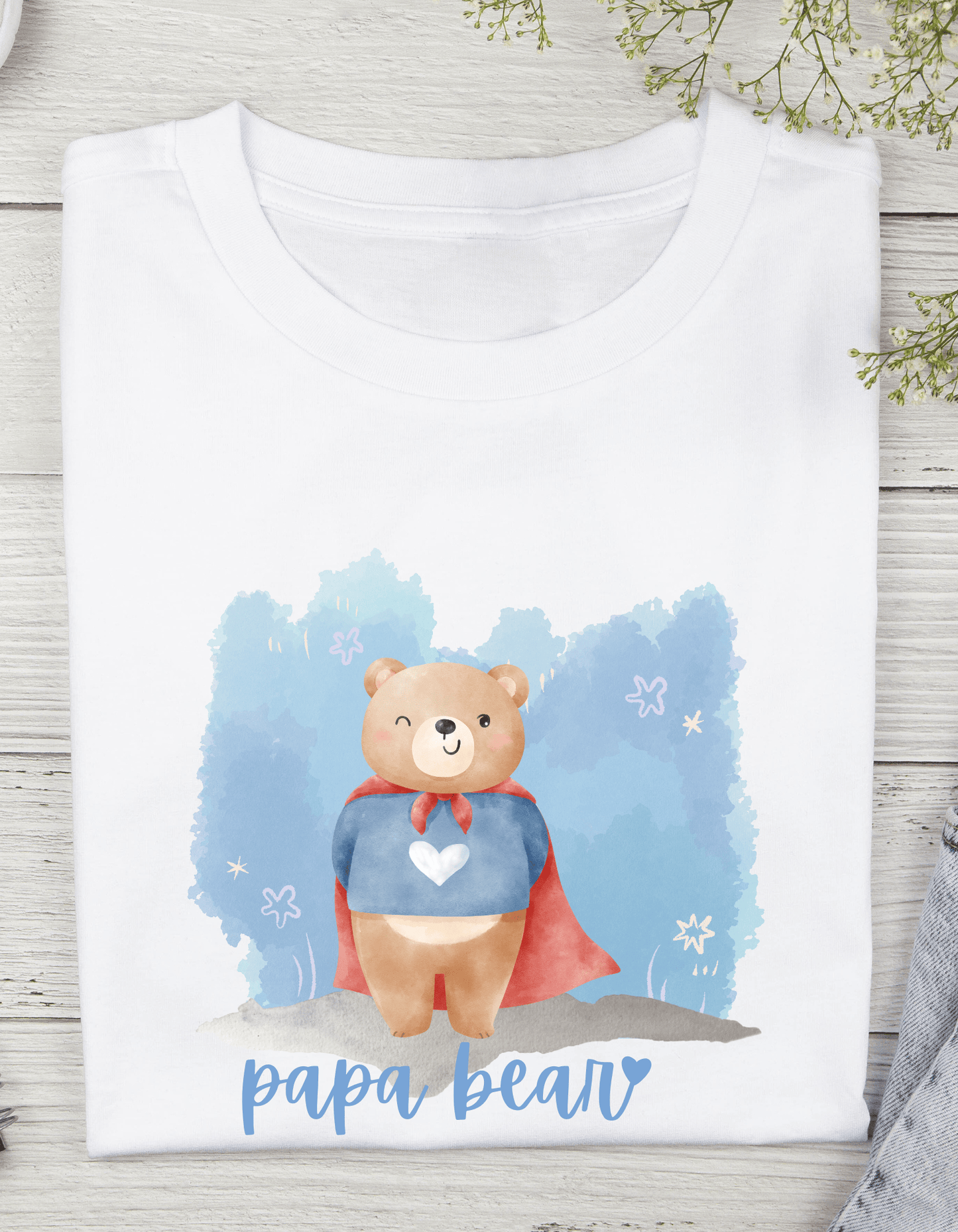 Family T-Shirt Set with Bear Designs