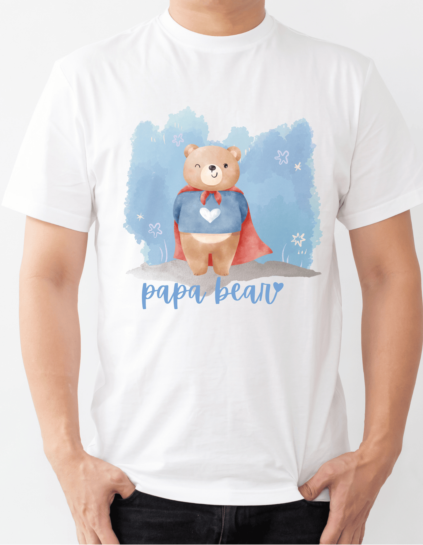 Family T-Shirt Set with Bear Designs
