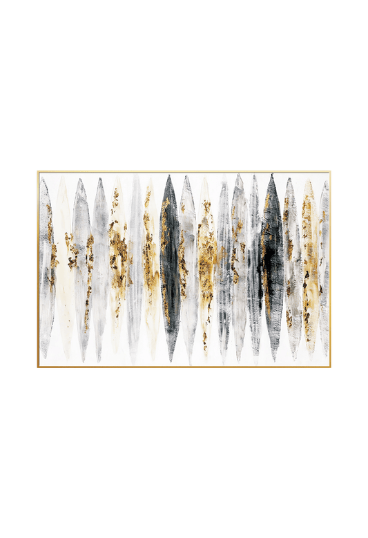 CP085 Black and Gold Abstract Canvas Print Wall Decor