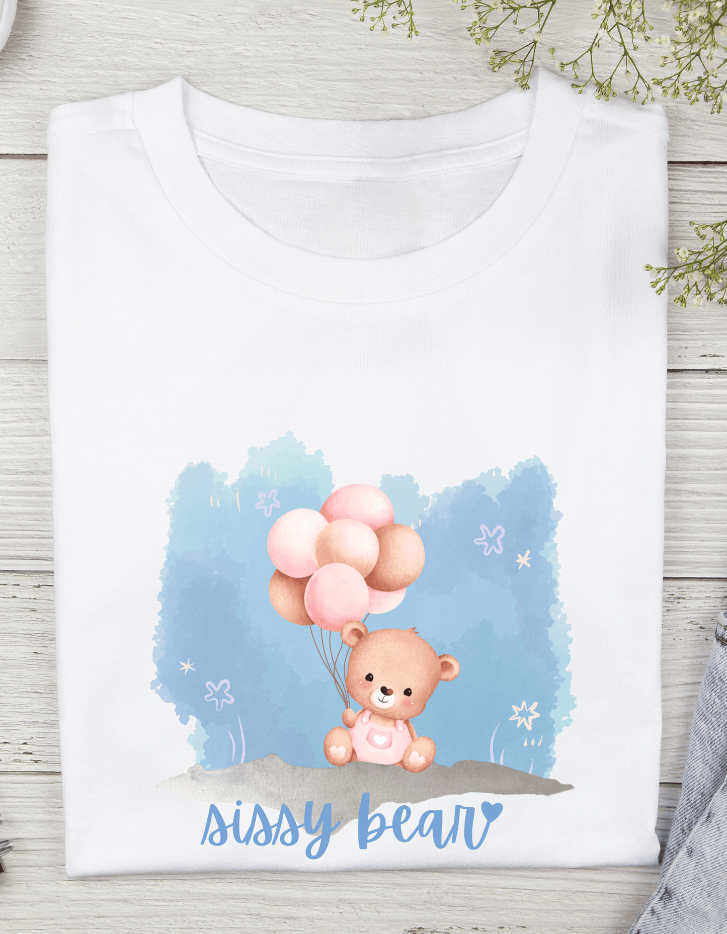Family T-Shirt Set with Bear Designs