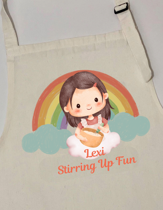 Personalized Apron for Kids - Girls