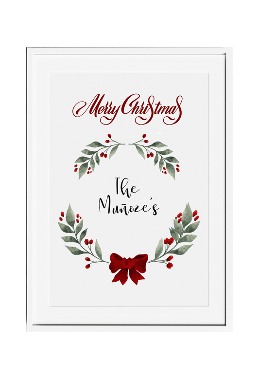 Personalized Christmas Wall Decor