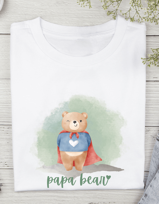 Family T-Shirt Set with Bear Designs