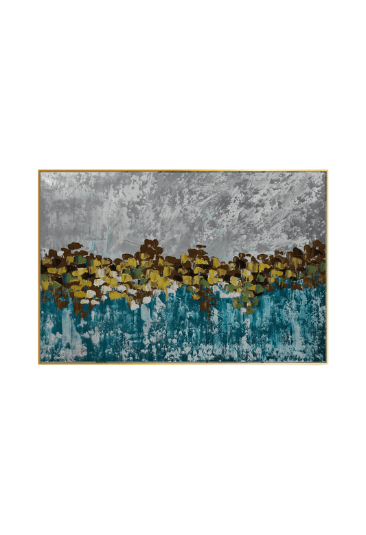 HP012 Abstract Multicolor Acrylic Hand-Painted Wall Decor
