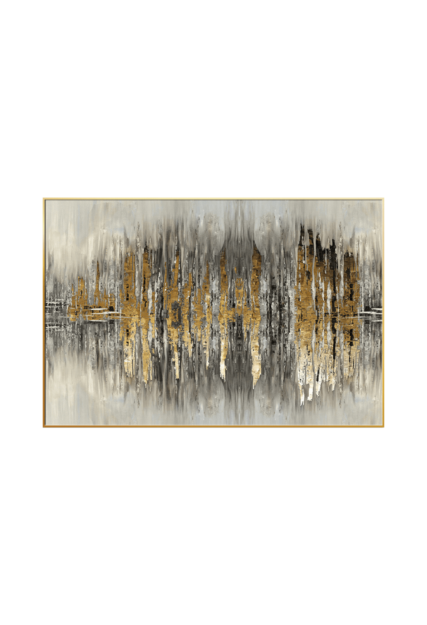 CP102 Black and Gold Abstract Canvas Print Wall Decor