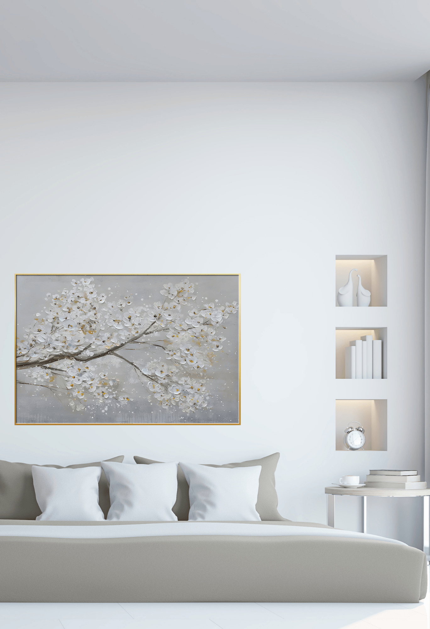 CP109 Neutral Abstract Canvas Print Wall Decor