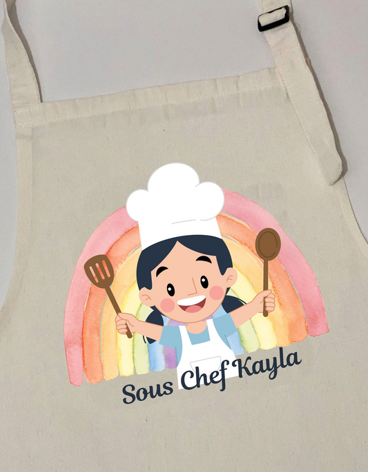 Personalized Apron for Kids - Girls