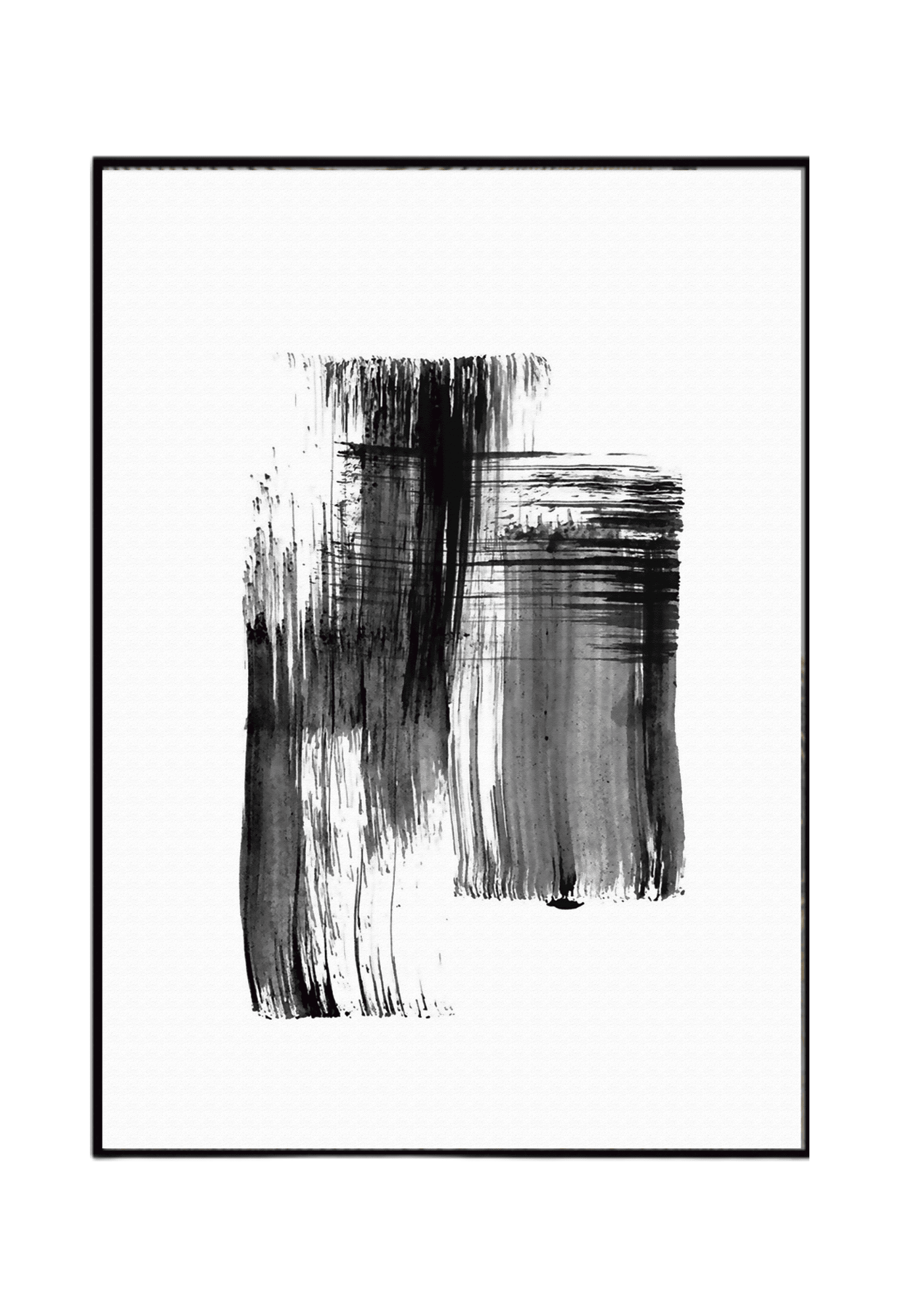 CP138 Black and White Abstract Design Canvas Prints Wall Decor
