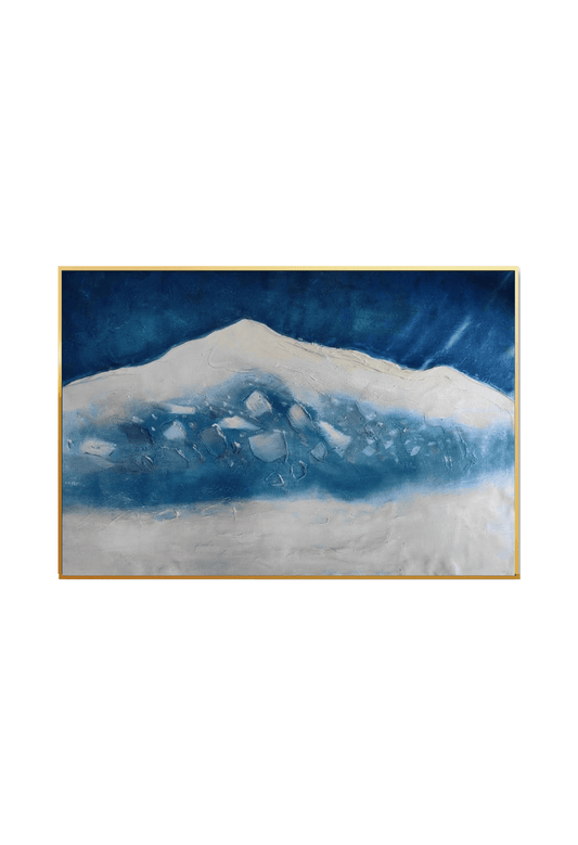 HP016 Abstract Beach Acrylic Hand-Painted Wall Decor