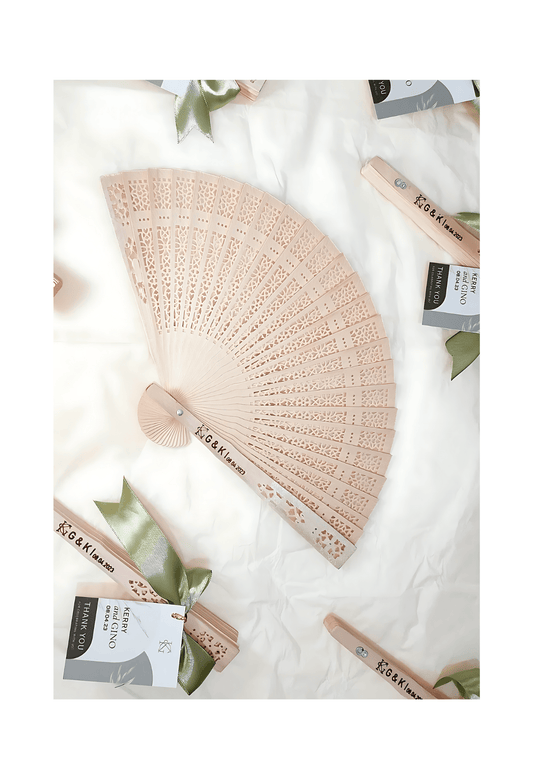 Personalized Engraved Wooden Fan