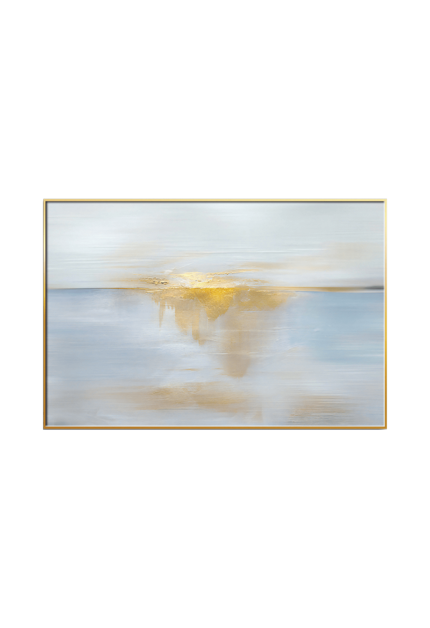 CP118 Blue and Yellow Abstract Canvas Print Wall Decor