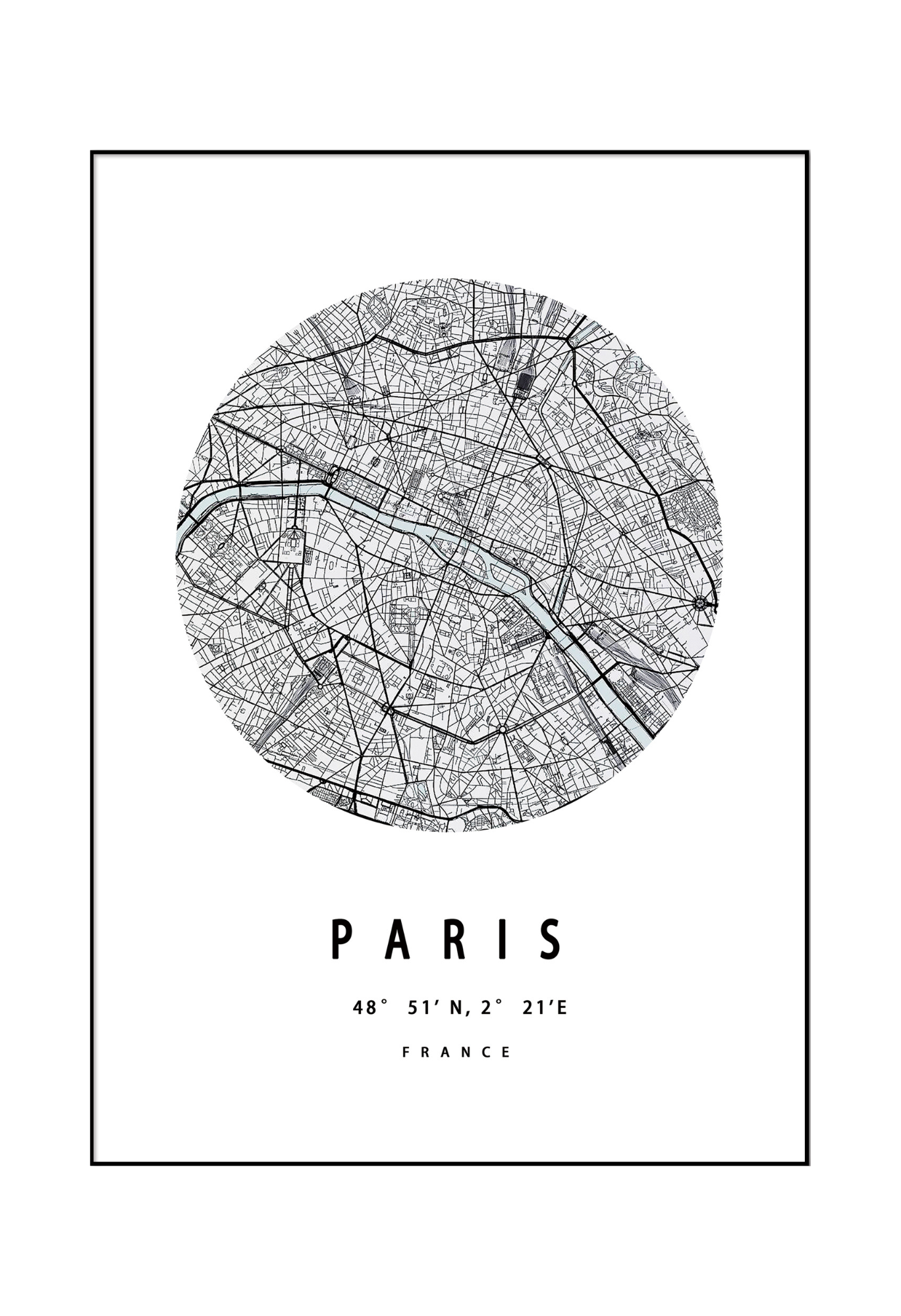 CP143 City Map Canvas Prints Wall Decor: New York, London, and Paris