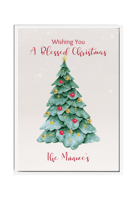 Personalized Christmas Tree Wall Decor