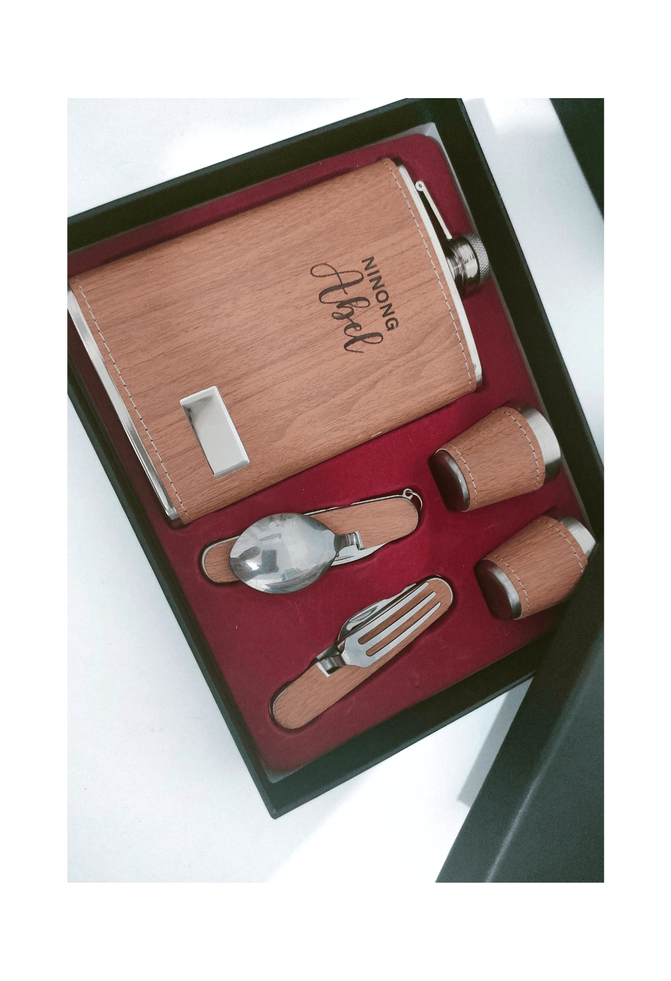 Personalized Engraved Flask Set