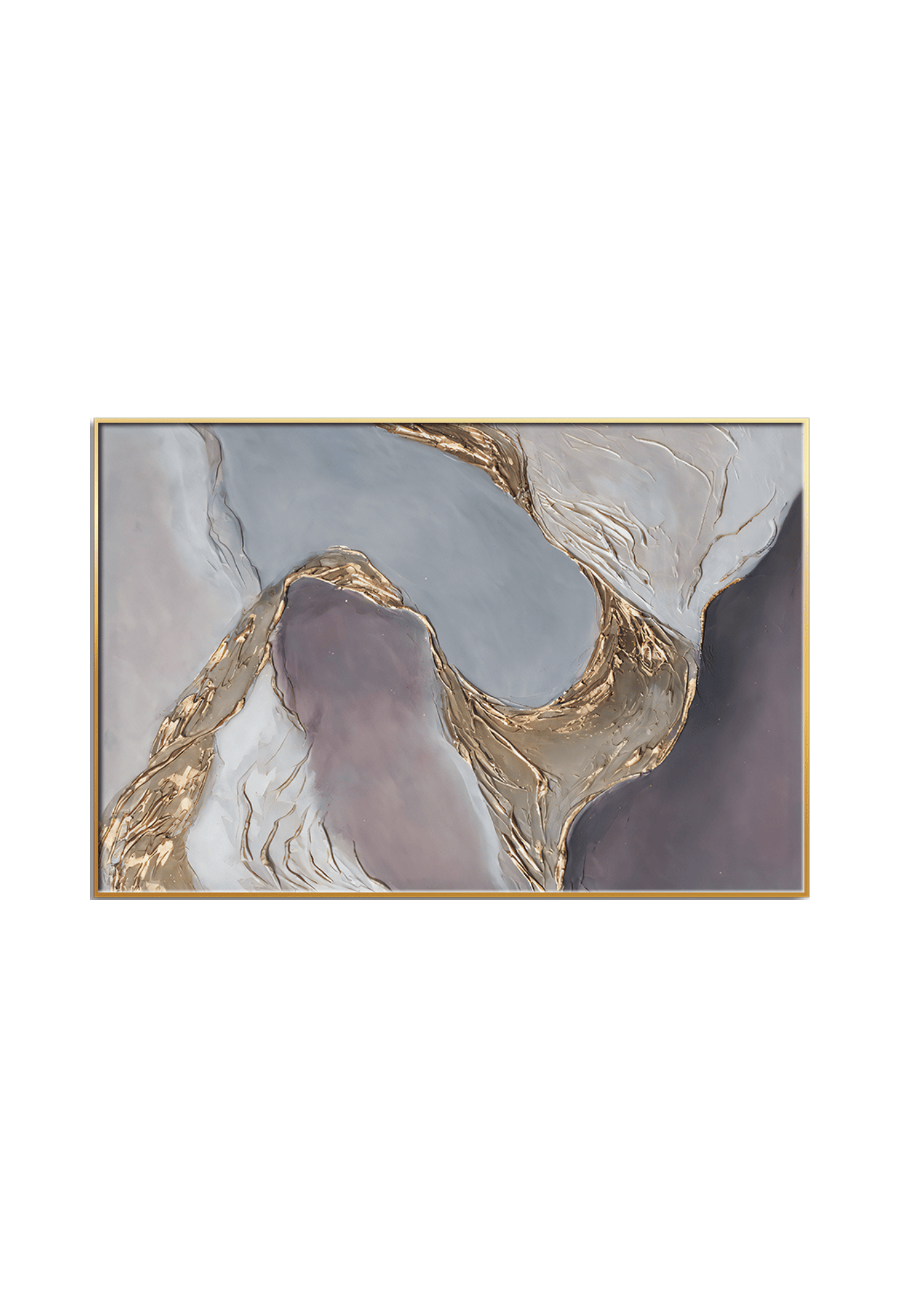 CP119 Soft Purple and Gold Canvas Print Wall Decor
