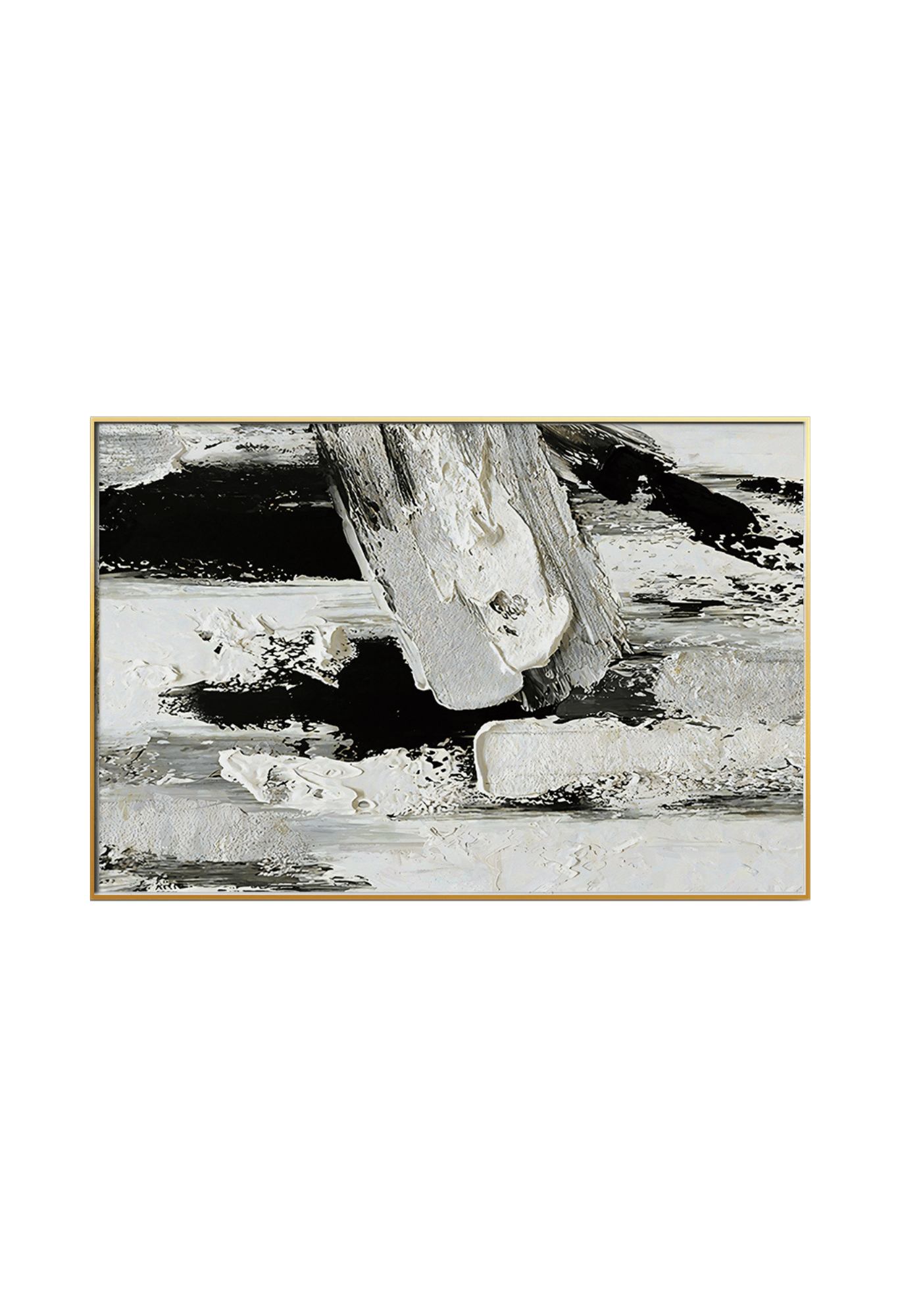 CP120 Black and White Abstract Canvas Print Wall Decor