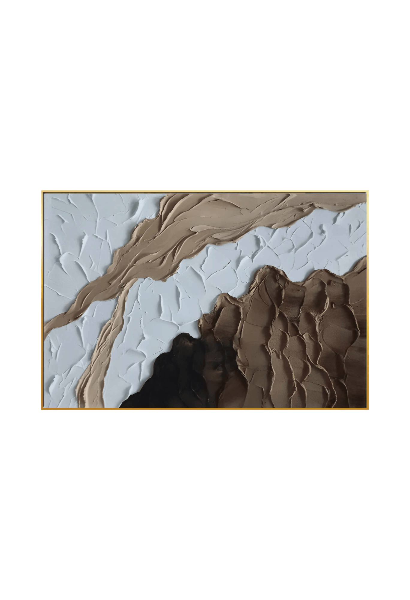 CP132 Brown Abstract Canvas Print Wall Decor