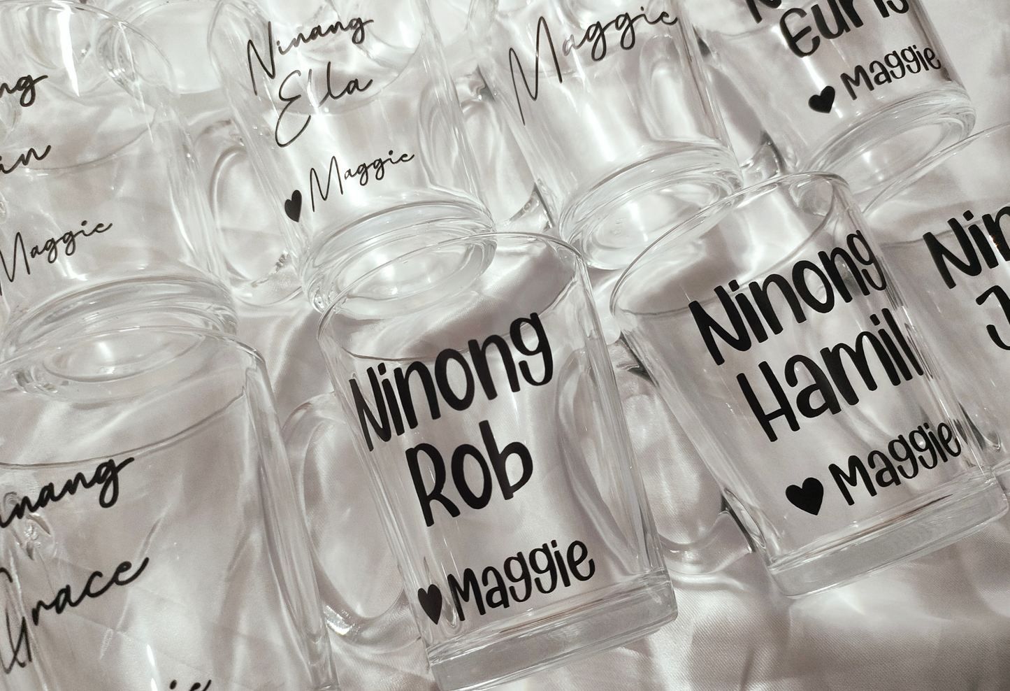 Personalized Clear Glass Mug (320ml)