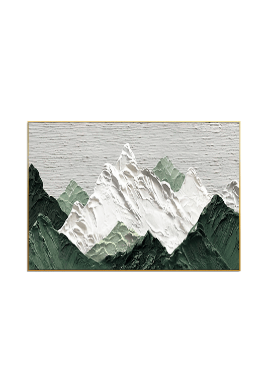 CP147 Green Abstract Canvas Print Wall Decor