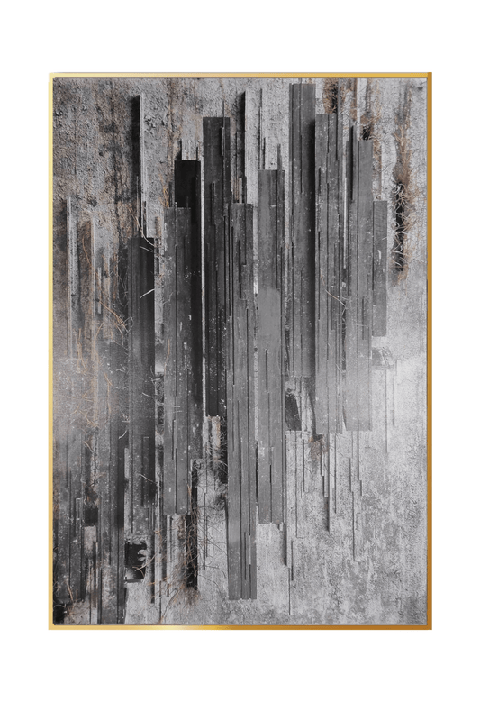 CP070 Gray Abstract Design Canvas Print Wall Decor)