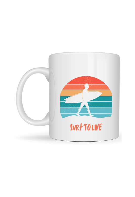 Mug for Surfing Enthusiasts with Witty Slogan