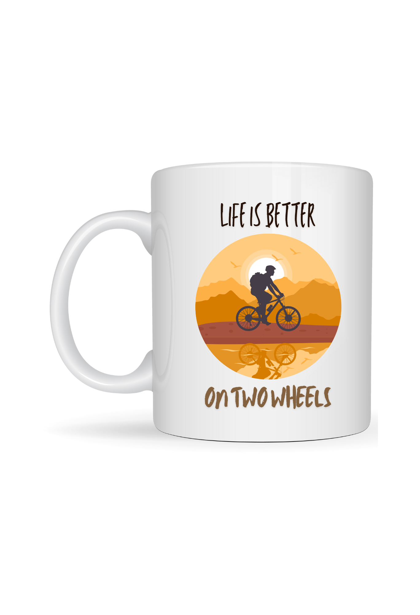 Mug for Cycling Enthusiasts with Witty Slogan