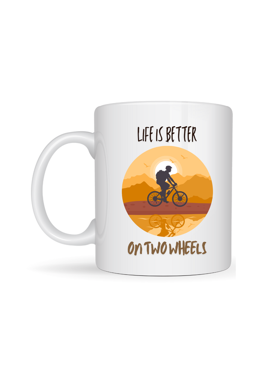 Mug for Cycling Enthusiasts with Witty Slogan