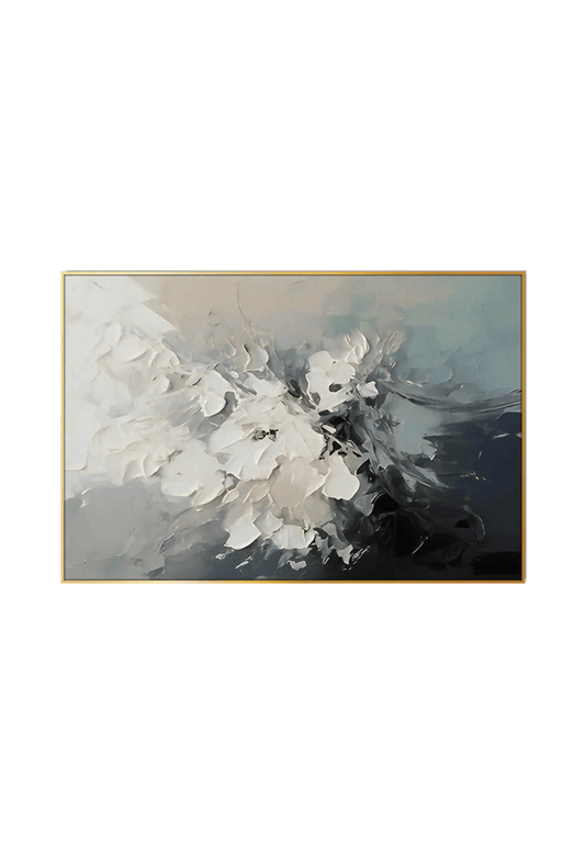 CP168 Black, Gray and White Abstract Canvas Print Wall Decor