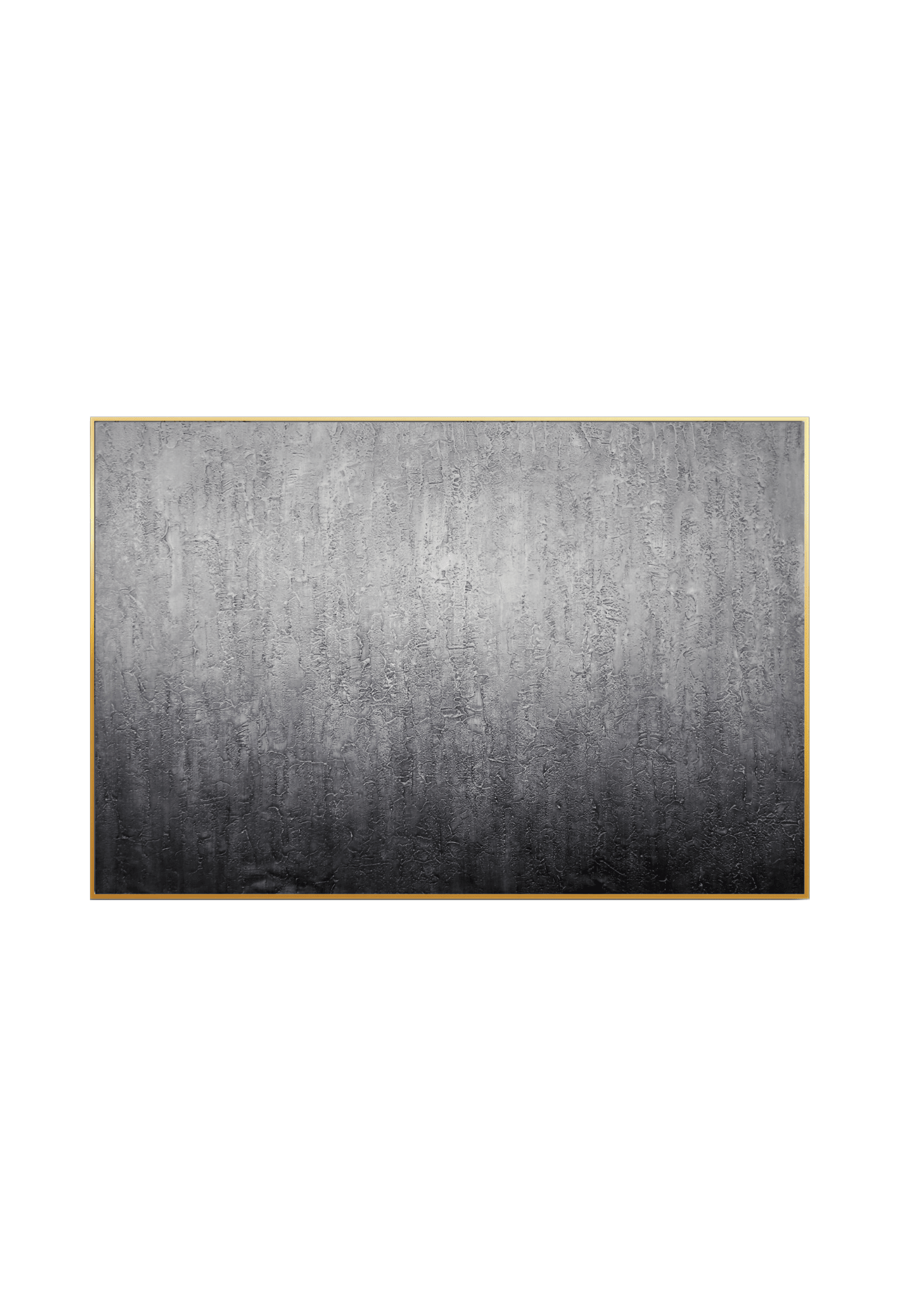 HP032 Abstract Ombre Gradient of Gray Hand-Painted Wall Decor