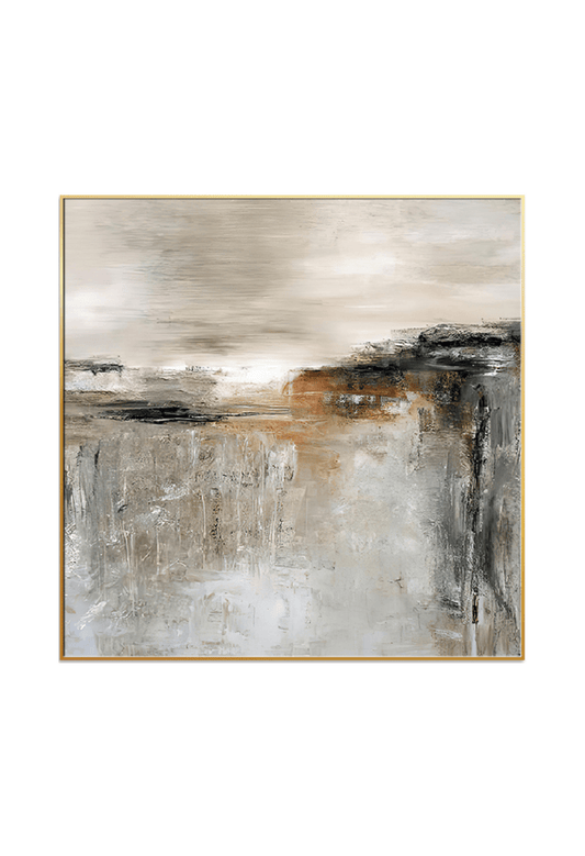 CP105 Brown and Black Abstract Canvas Print Wall Decor