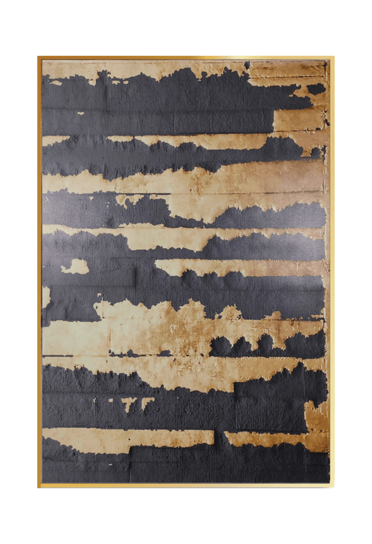 CP071 Black and Gold Abstract Design Canvas Print Wall Decor