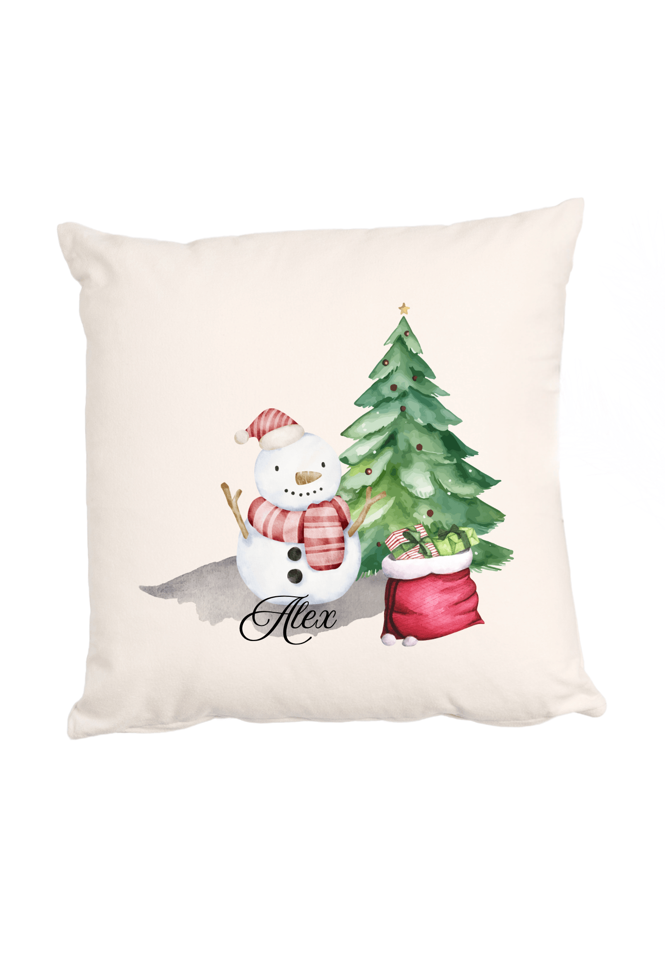 Personalized Christmas Cushion Covers for Each Family Member (Pillow Insert Not Included)