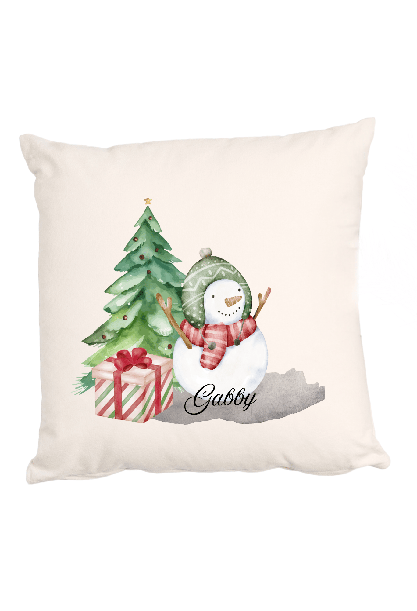 Personalized Christmas Cushion Covers for Each Family Member (Pillow Insert Not Included)