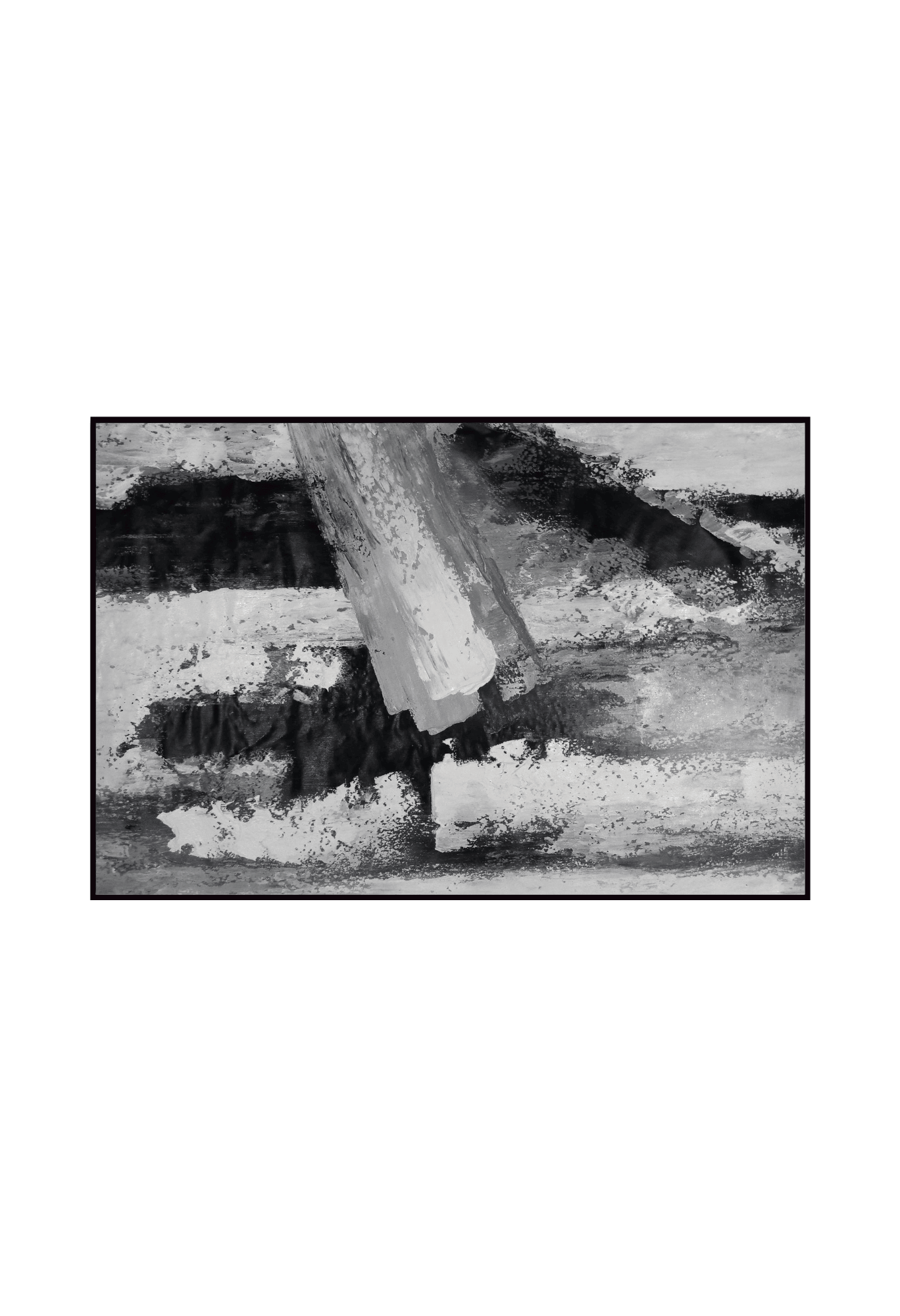 HP029 Abstract Gray and Bronze Hand-Painted Wall Decor