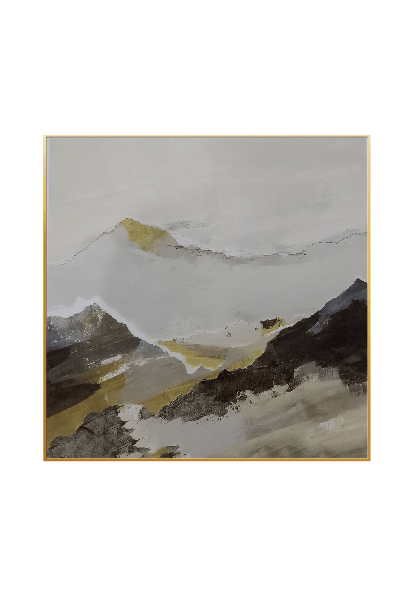 CP037038 Brown, Yellow and Beige Abstract Design Canvas Prints Wall Decor